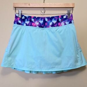 Ivivva Pleated Tiered Athletic Skort Girls Size 14 Sporty Skirt Tennis Cheer